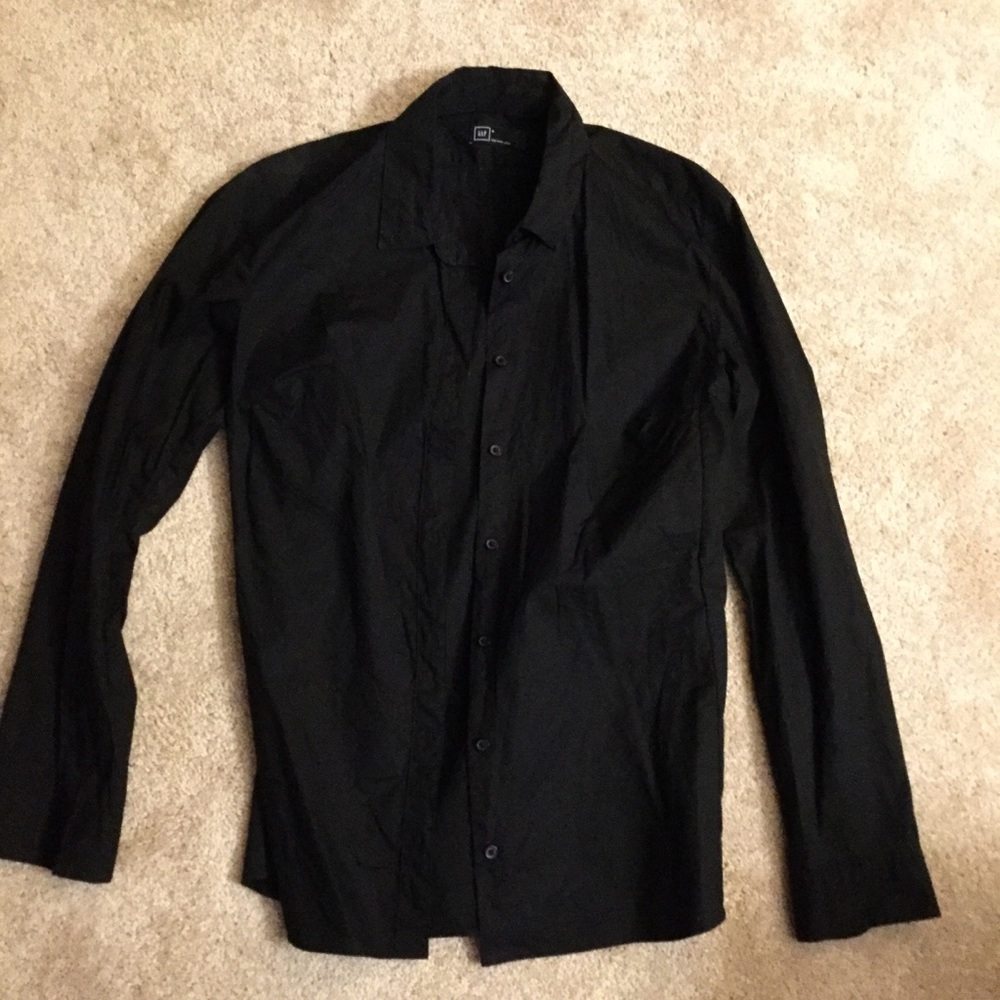 Gap Black Button Down - image 1